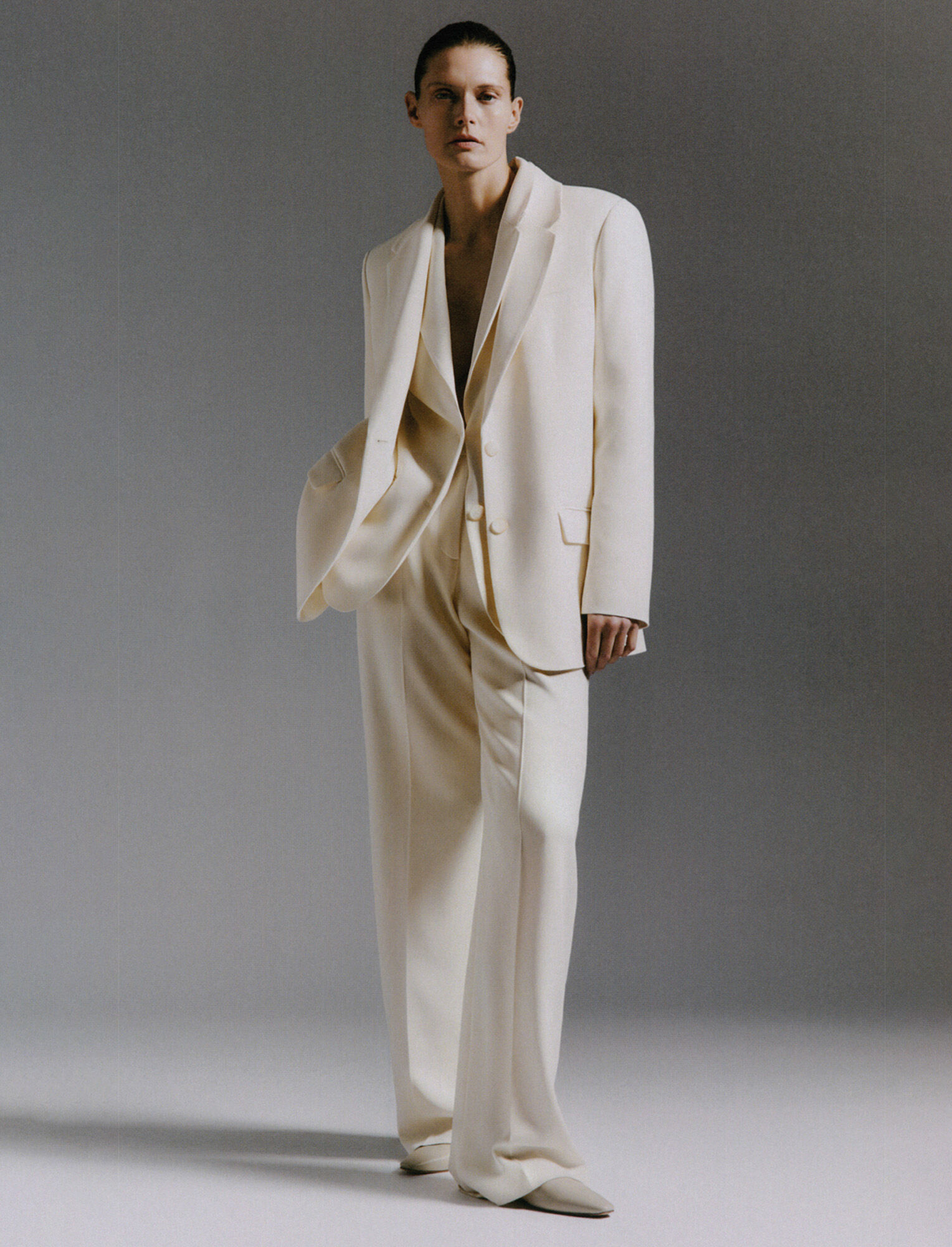 Joseph, Comfort Cady Morissey Trousers, in Ivory